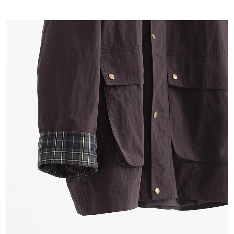 Damen Urbane Utility-Jacke mit hohem Kragen Nord Taschen