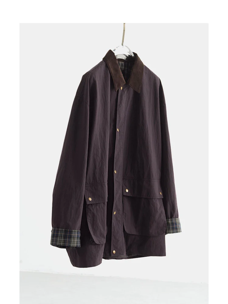 Damen Urbane Utility-Jacke mit hohem Kragen Nord Taschen
