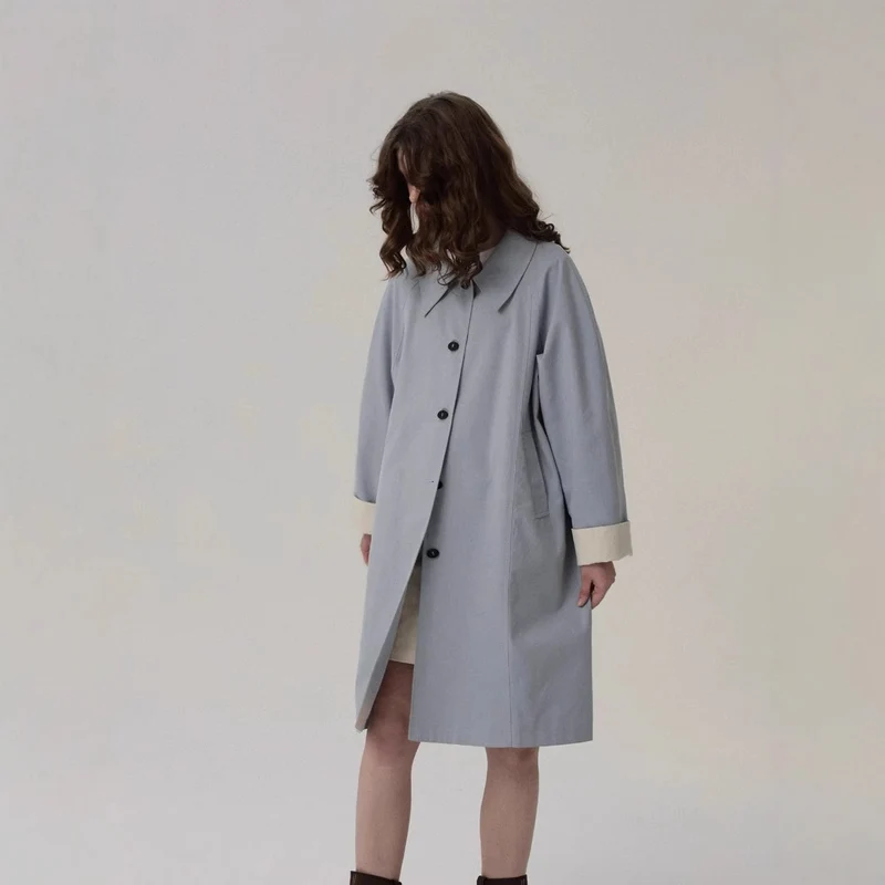 Damen Übergroßer City-Trenchcoat Nord Taschen