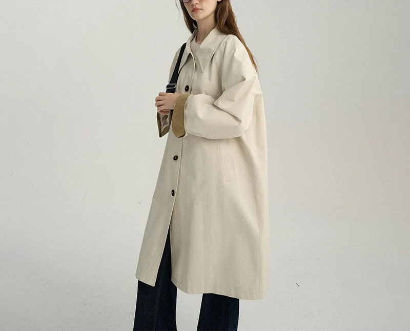Damen Übergroßer City-Trenchcoat Nord Taschen