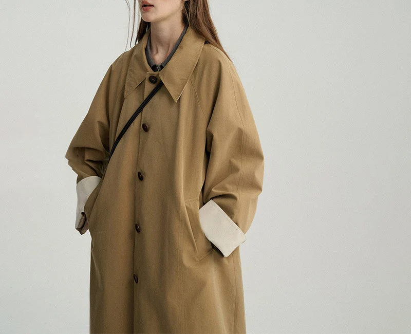 Damen Übergroßer City-Trenchcoat Nord Taschen