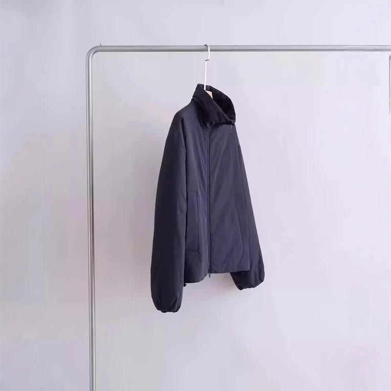 Damen Übergangsjacke mit hohem Kragen und seitlichen Taschen Nord Taschen