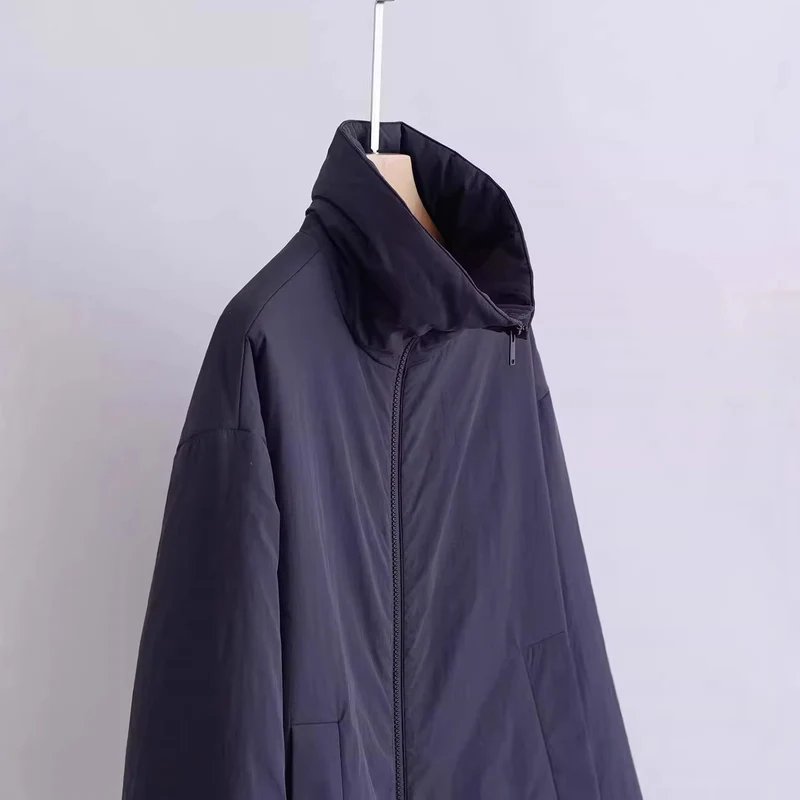 Damen Übergangsjacke mit hohem Kragen und seitlichen Taschen Nord Taschen