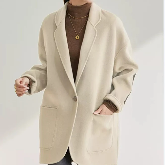 Damen stylischer und bequemer Oversized-Blazer Nord Taschen