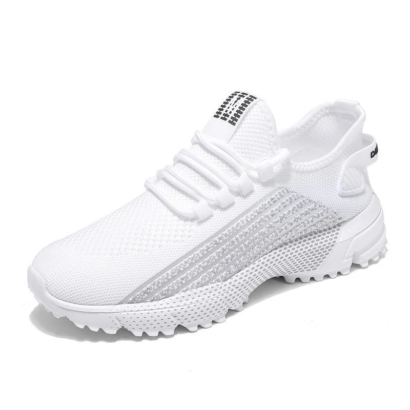 Herren nan atmungsaktive Stricksneaker mit profilierter Laufsohle und gepolsterter Fersenmanschette