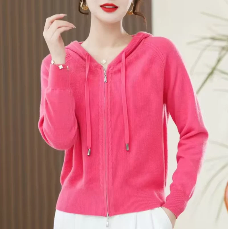 Gestrickter Hoodie