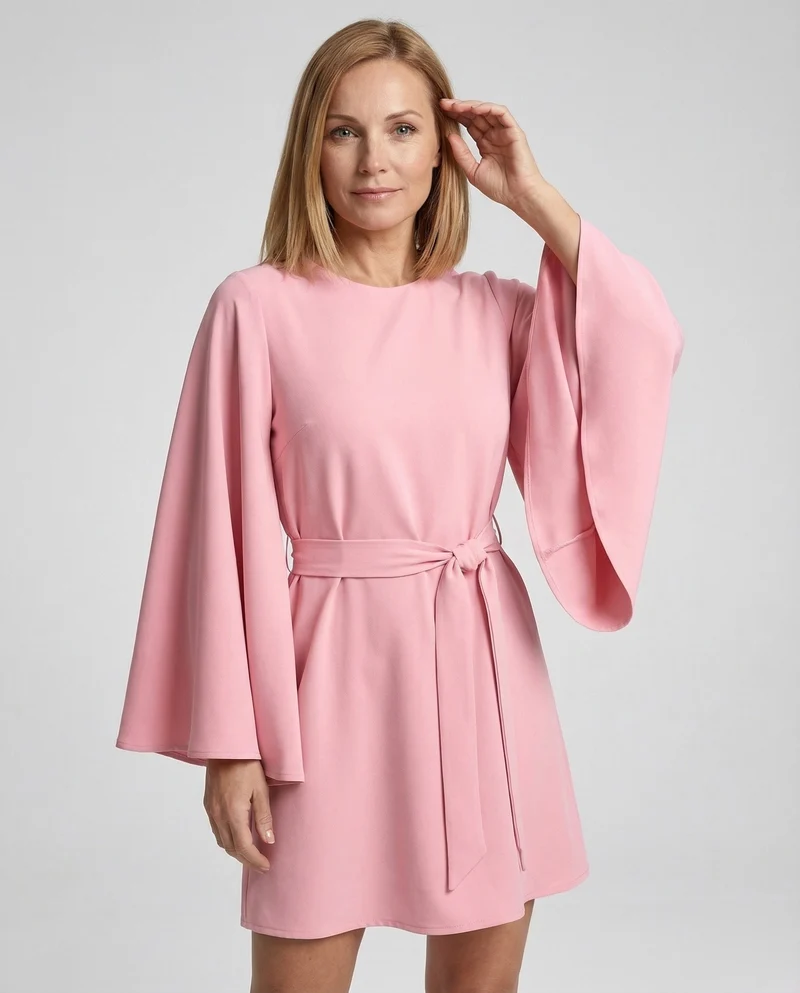 Elegantes Minikleid Mit Kimonoärmeln Damen