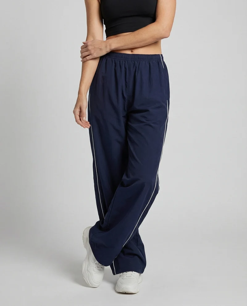 Damen extraweite Retro-Freizeithose mit Paspel