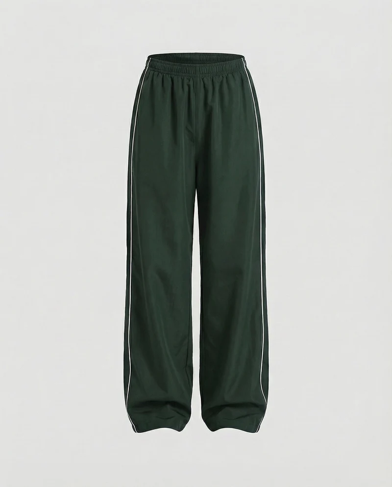Damen extraweite Retro-Freizeithose mit Paspel