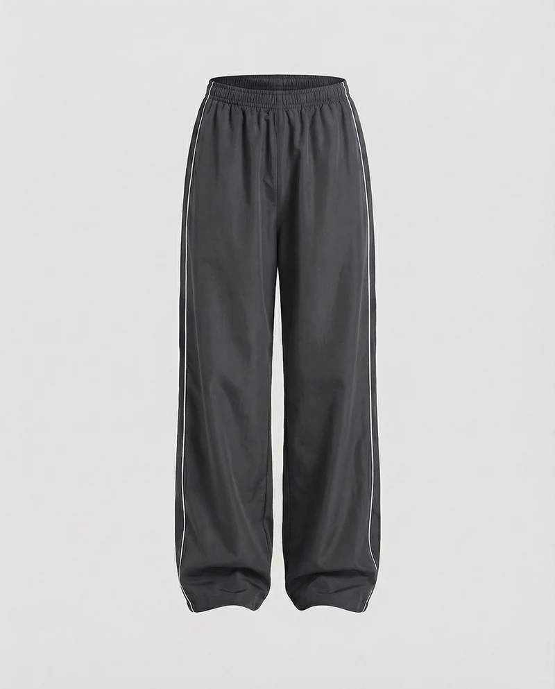 Damen extraweite Retro-Freizeithose mit Paspel