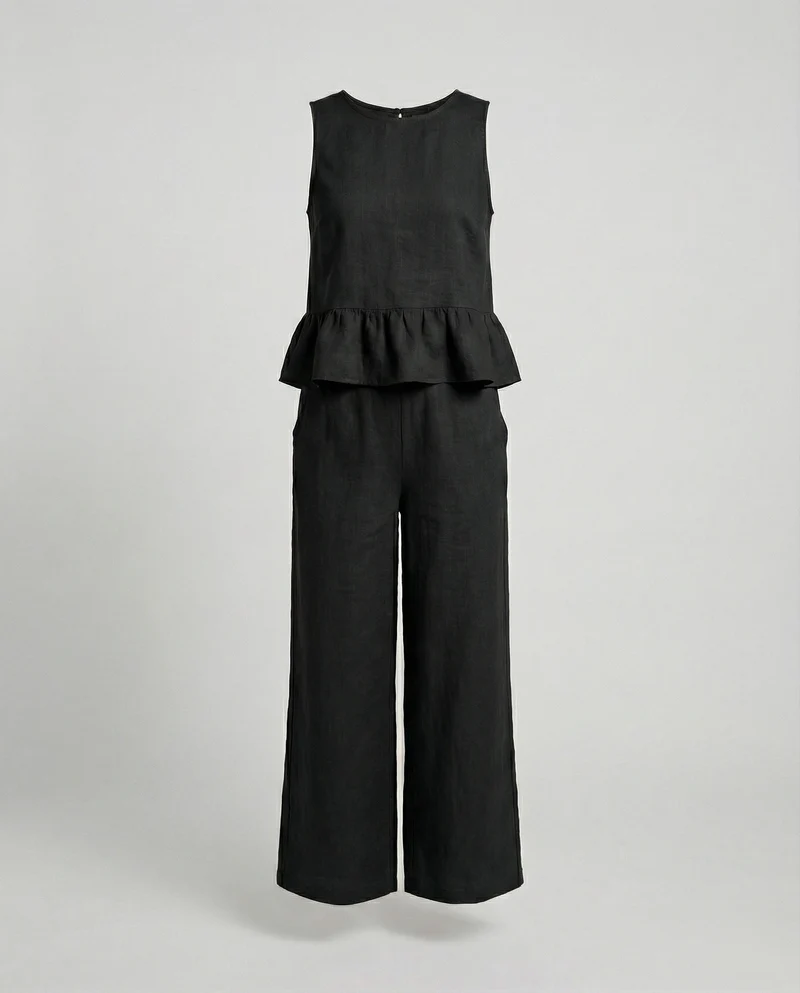 Damen Zweiteiler Set Sommer Palazzohose