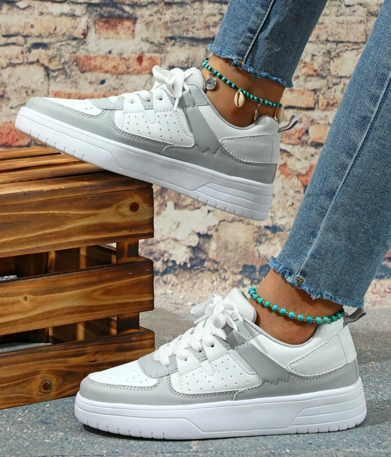 Damen Sneakers Leopard Muster Trendy