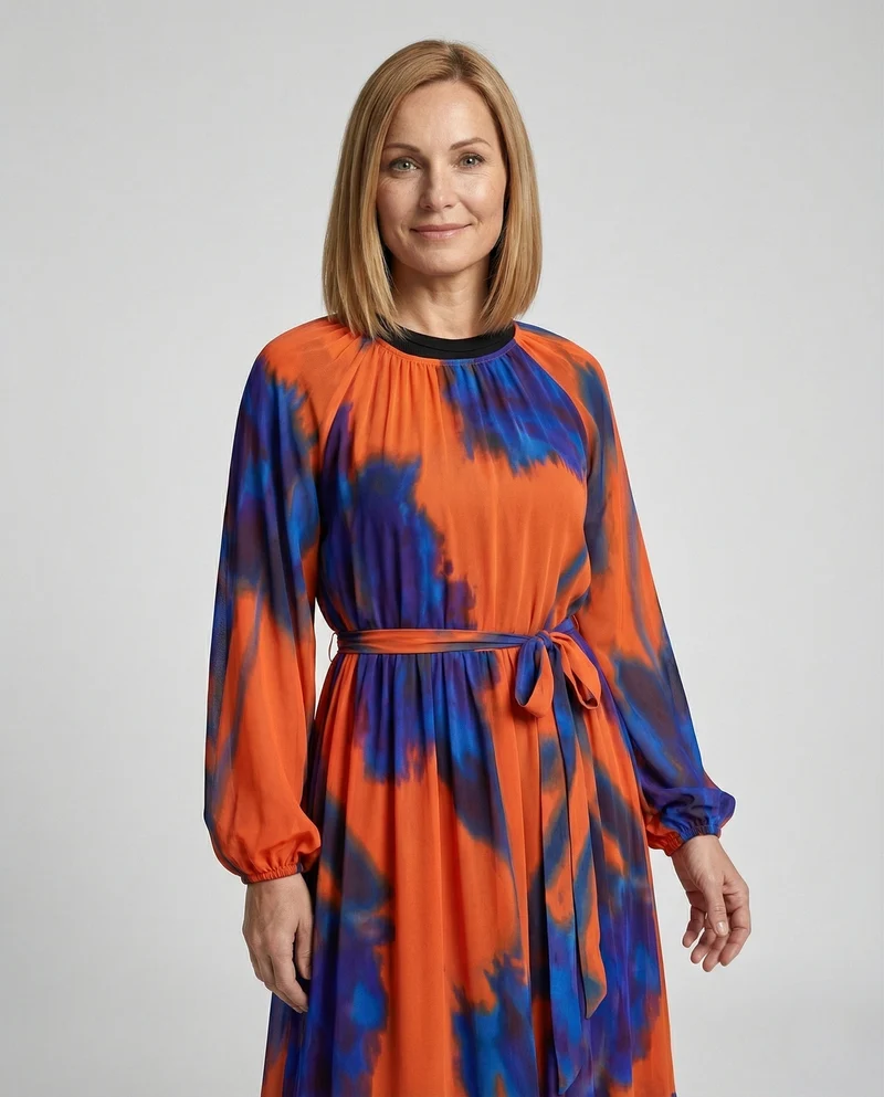 Maxikleid Sommer Damen Stufenrock