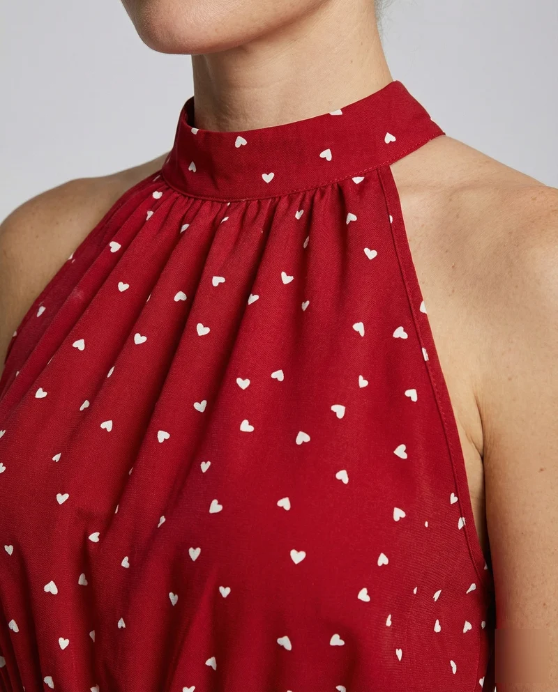 Damen Schlichte Taillierter Bindegürtel MischgewNord Taschene Sommerkleid