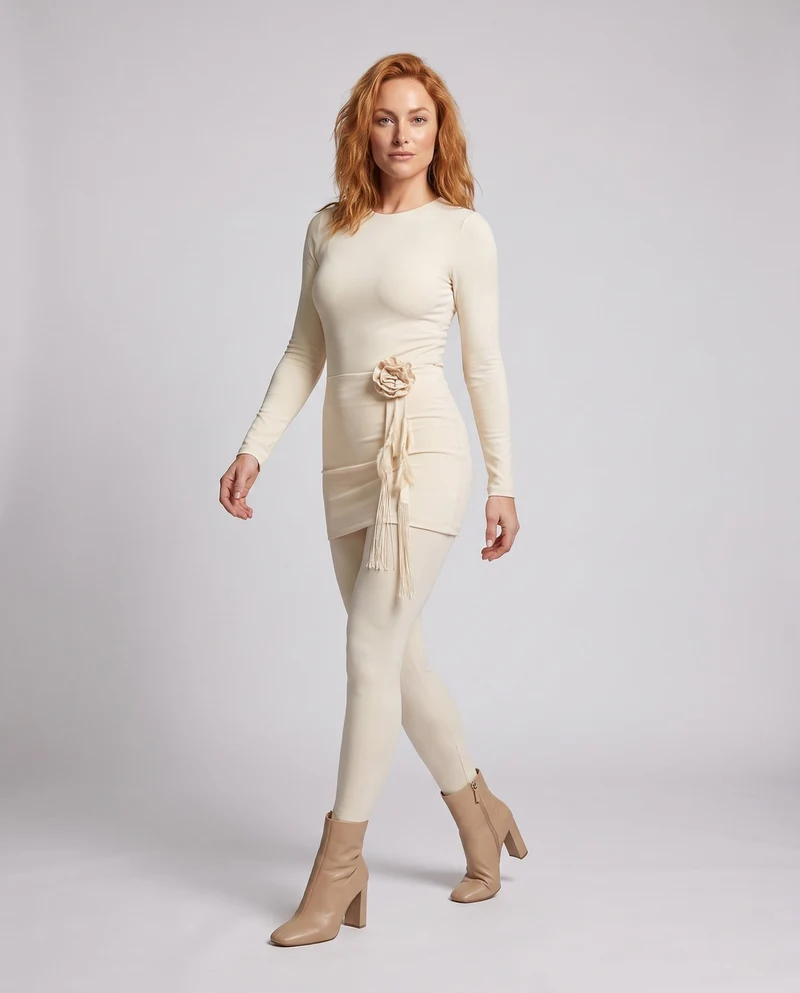 Damen eleganter Sport-Schwimmanzug mit Figur formenden Details