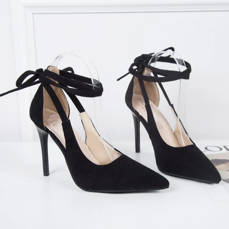 Damen High-Heels mit transparentem Knöchel