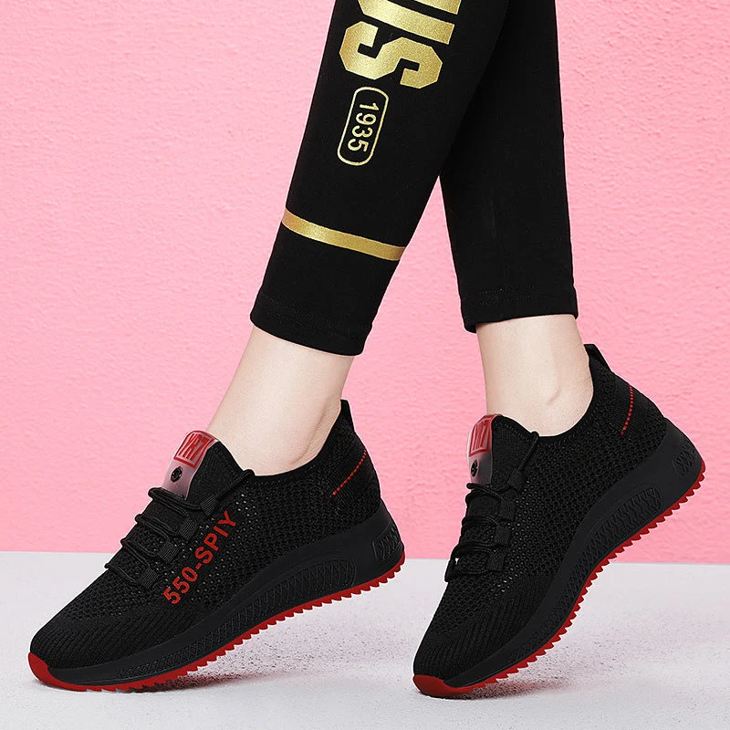 Damen Atmungsaktive und flexible Laufschuhe mit dämpfender Sohle