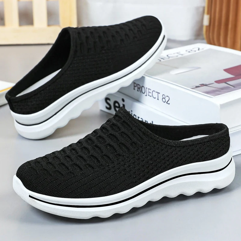 Damen Bequeme Slip-On Clogs mit atmungsaktiver Netzstruktur Nord Taschen