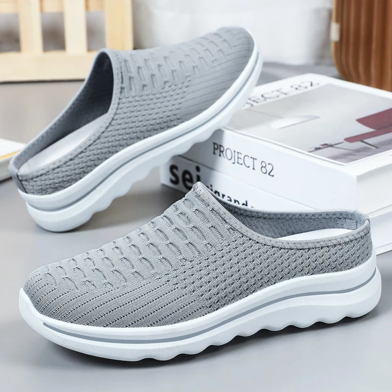 Damen Bequeme Slip-On Clogs mit atmungsaktiver Netzstruktur Nord Taschen