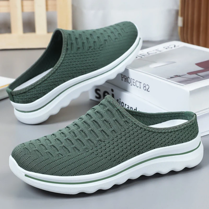 Damen Bequeme Slip-On Clogs mit atmungsaktiver Netzstruktur Nord Taschen