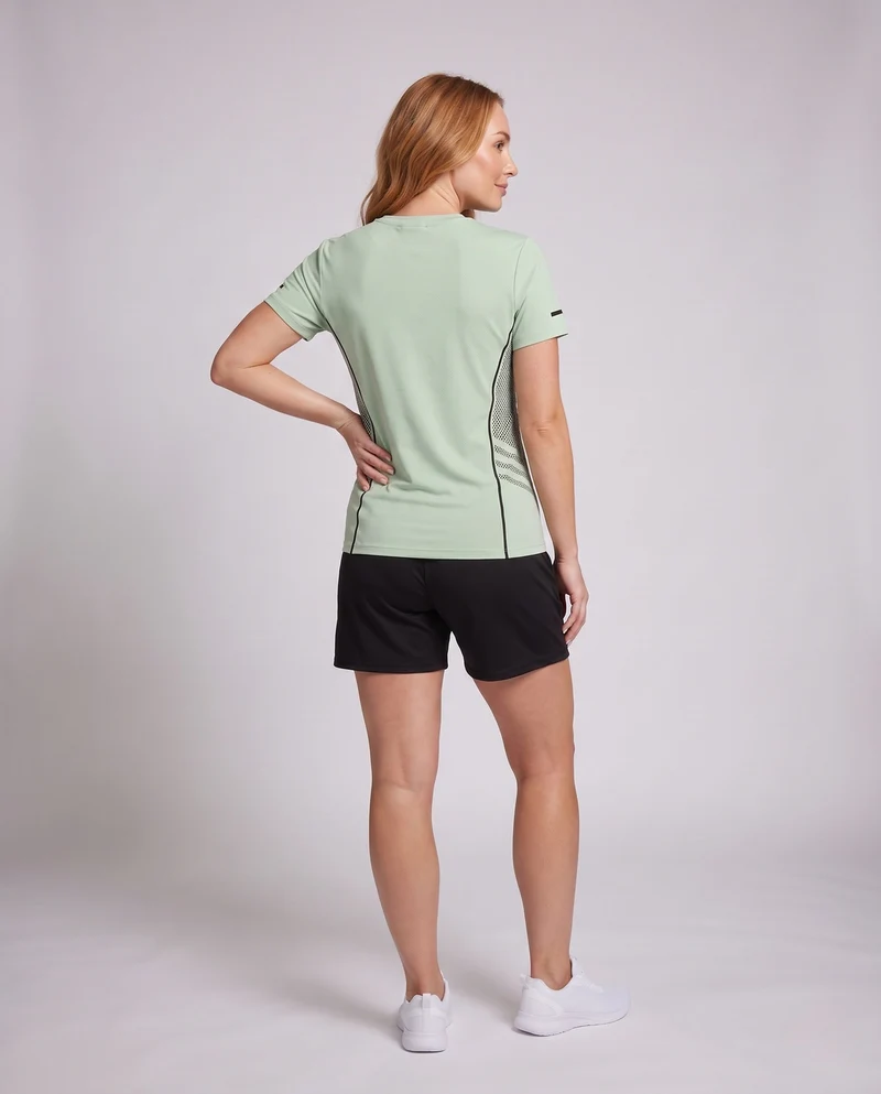 Damen sportliches Funktionsset mit atmungsaktivem Oberteil und Shorts Nord Taschen