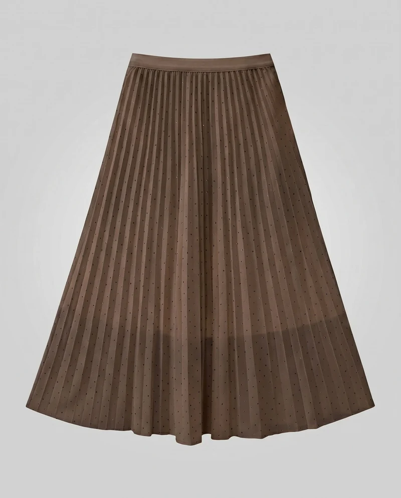 Damen Plissierter Midirock mit elegantem Stil