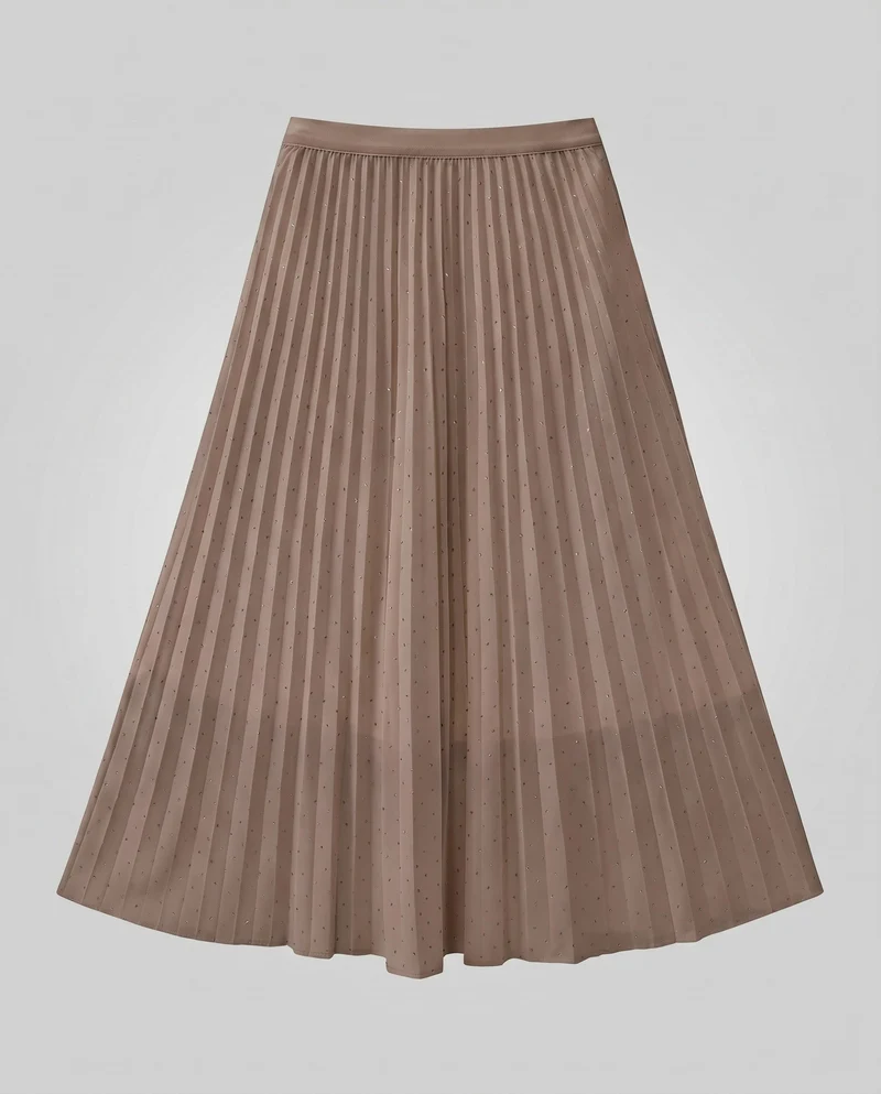 Damen Plissierter Midirock mit elegantem Stil