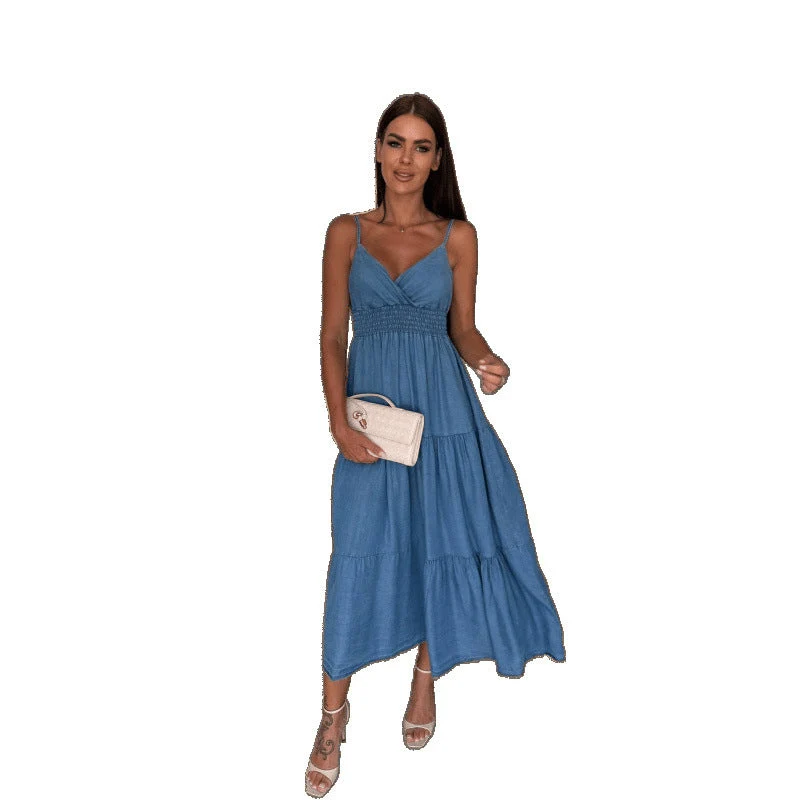 Damen Maxikleid Nord Taschen