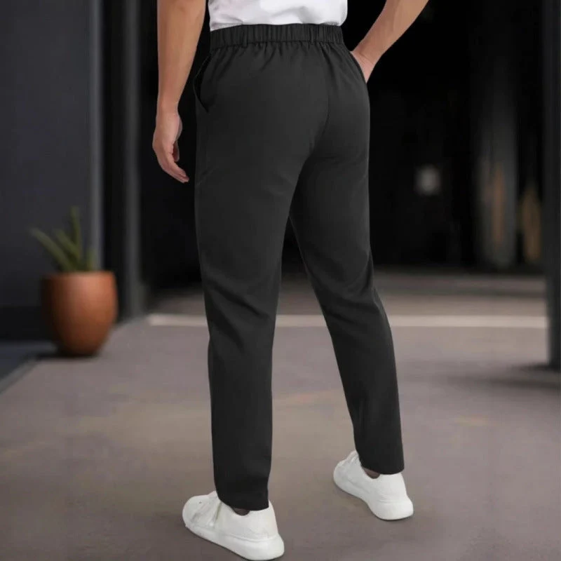Herren stylische Slim-Fit Anzughose mit plissiertem Design