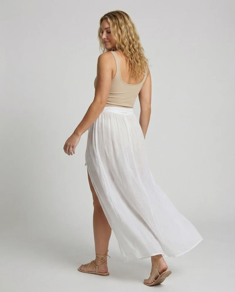 Damen Halbtransparenter Strand Sarong