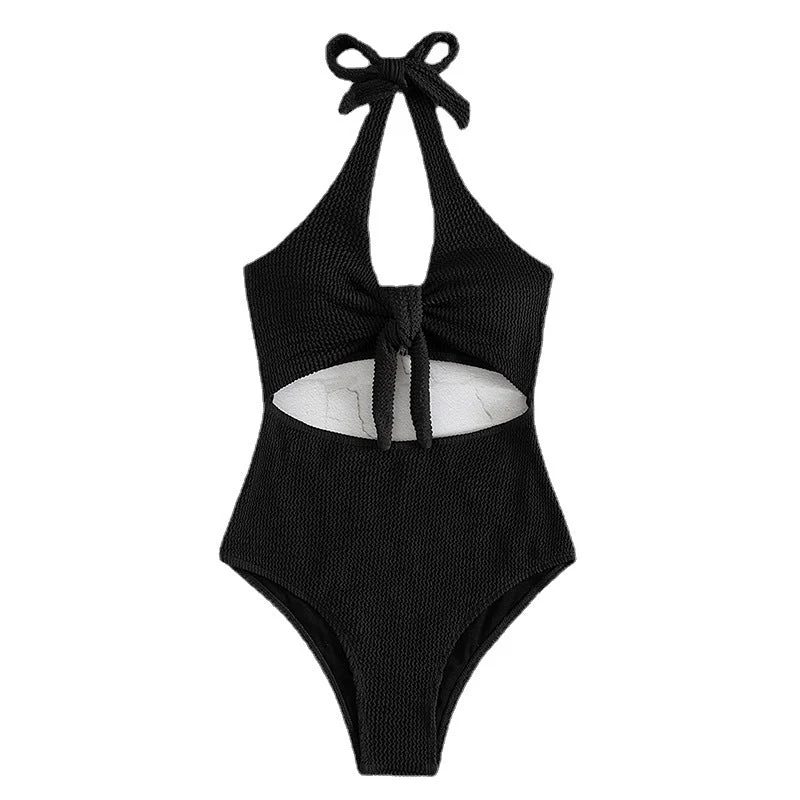 Damen Einteiler Badeanzug mit Knotendesign und Cut-Out-Details Nord Taschen