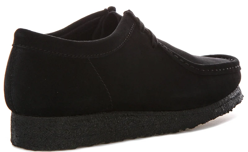 Clarks Originals Wallabee In Black Suede For Men