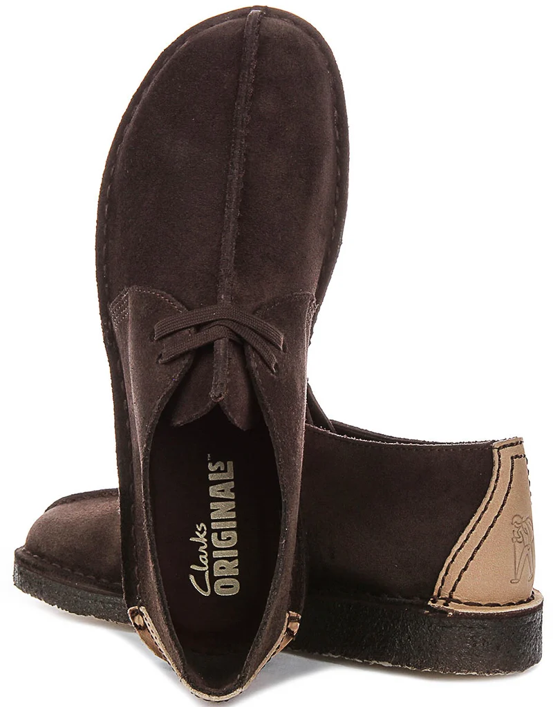 Clarks Originals Desert Trek In Dark Brown For Men