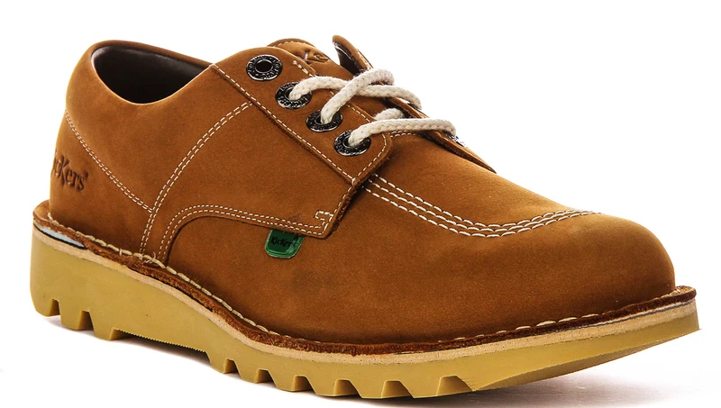 Kickers Kick Lo Leather In Tan