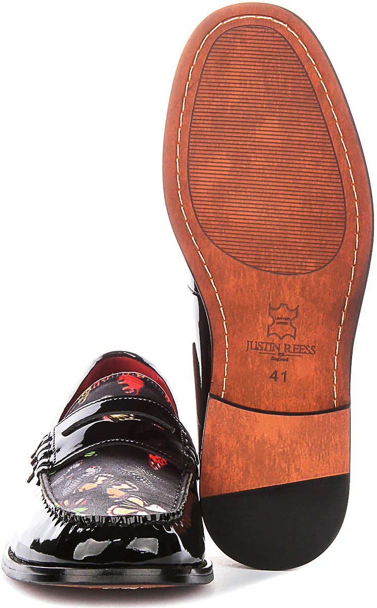 Justinreess England Gabriel In Black Patent For Men