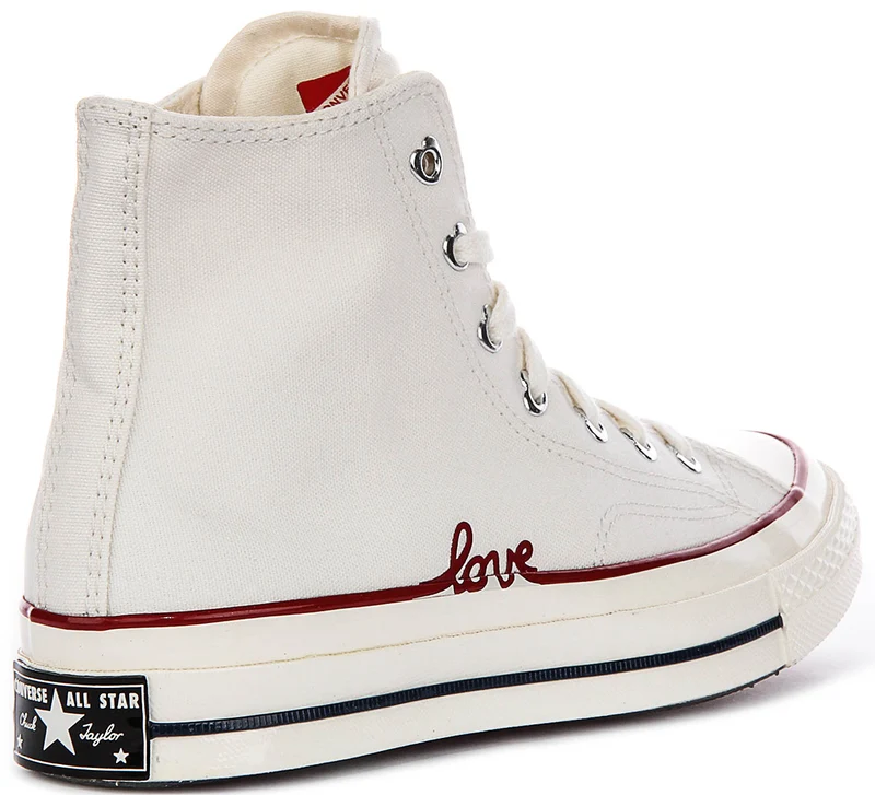 Converse Chuck 70s Hi A19060C In White Red Love