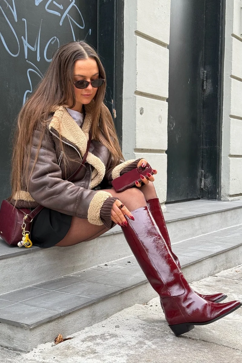 Phenumb Copenhagen - Confidence P Leather Patent PB-1311-P - Bordo