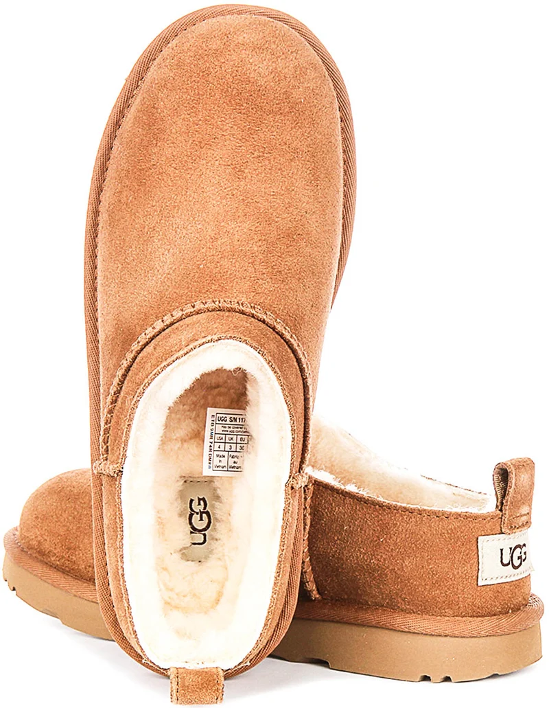 UGG K Classic Micro In Chestnut For Juniors