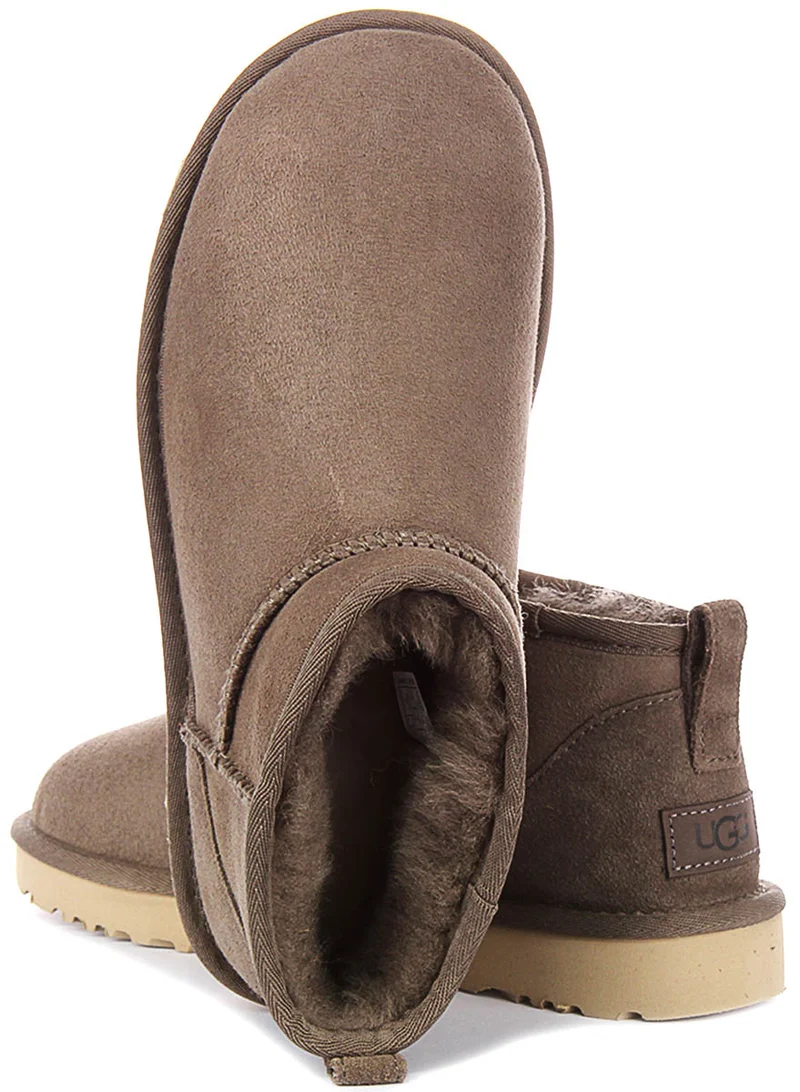 UGG W Classic Ultra Mini In Dark Grey For Women