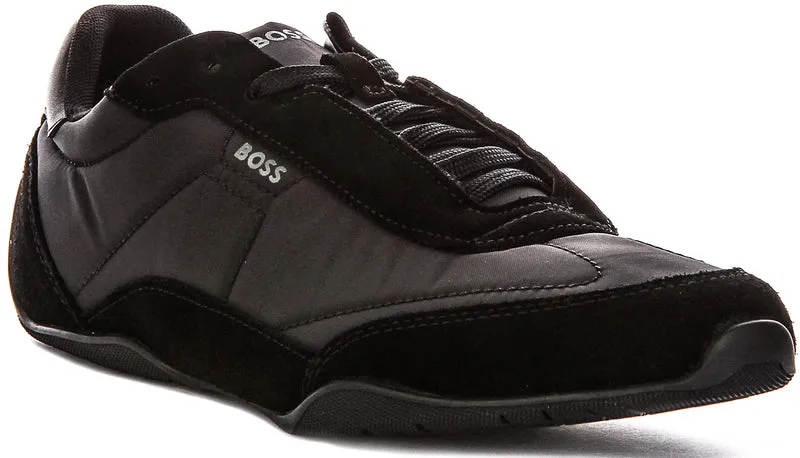 Boss Jaylen Low Profile In Black Suede For Men