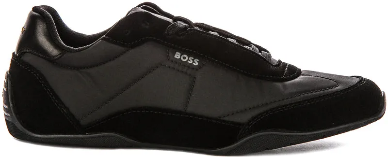 Boss Jaylen Low Profile In Black Suede For Men