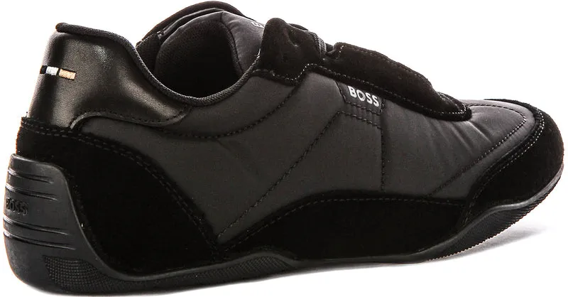 Boss Jaylen Low Profile In Black Suede For Men