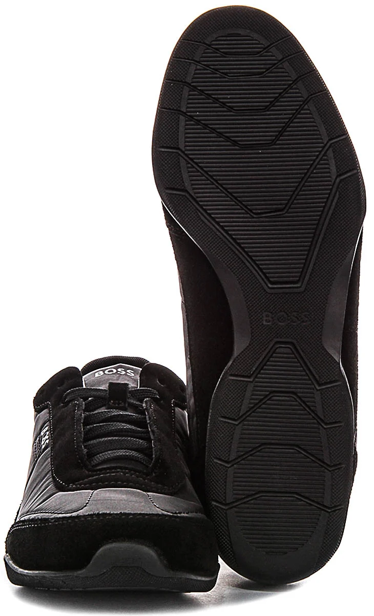 Boss Jaylen Low Profile In Black Suede For Men