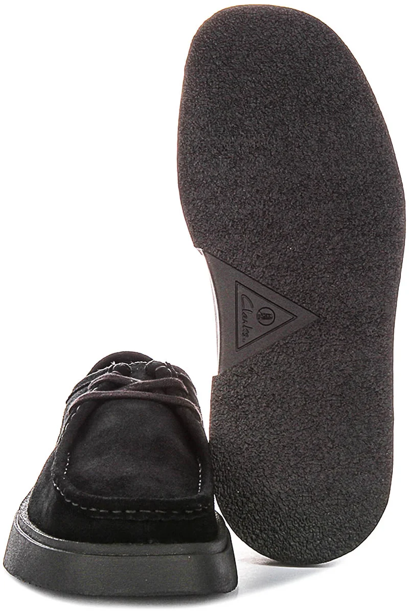 Clarks Torview In Black Suede For Men