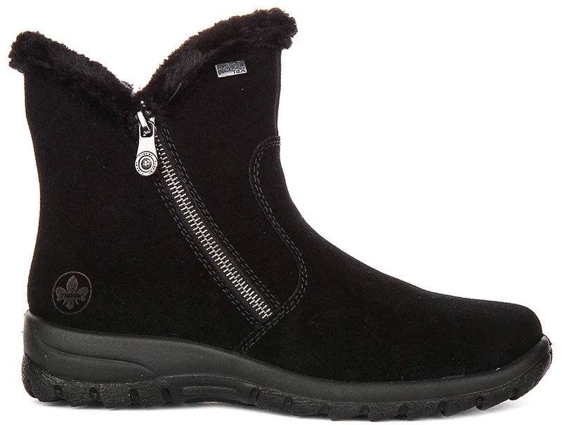 Rieker Warm Boots L7162-00 In Black For Women