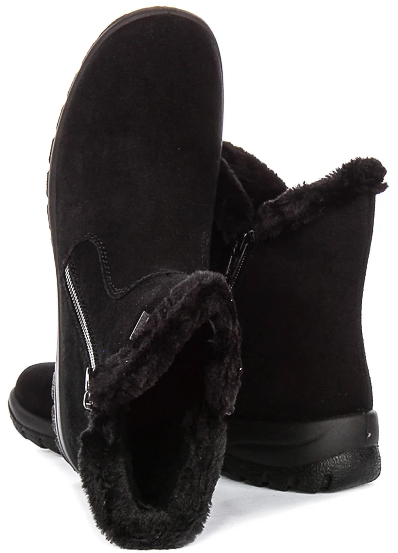 Rieker Warm Boots L7162-00 In Black For Women