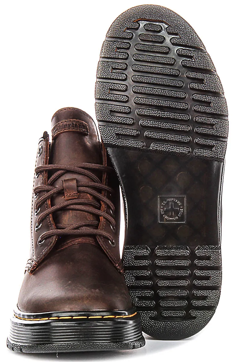 Dr Martens Brookline Chuka In Dark Brown