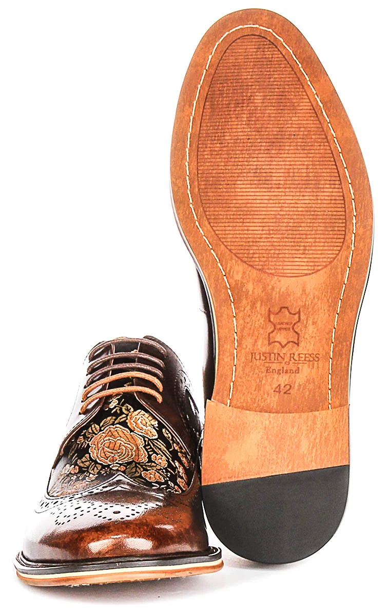 Justinreess England Ross In Dark Brown For Men