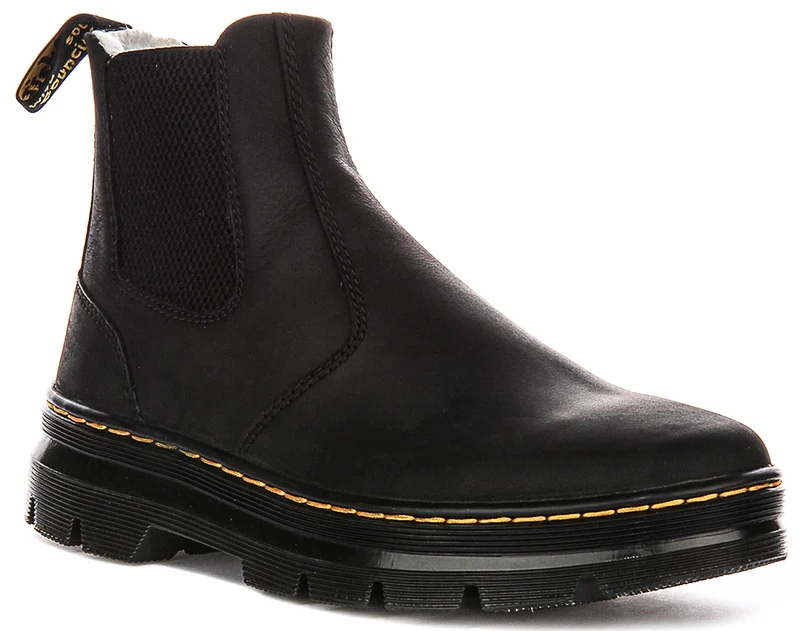 Dr Martens Embury Wool Lined Boots In Black For Women