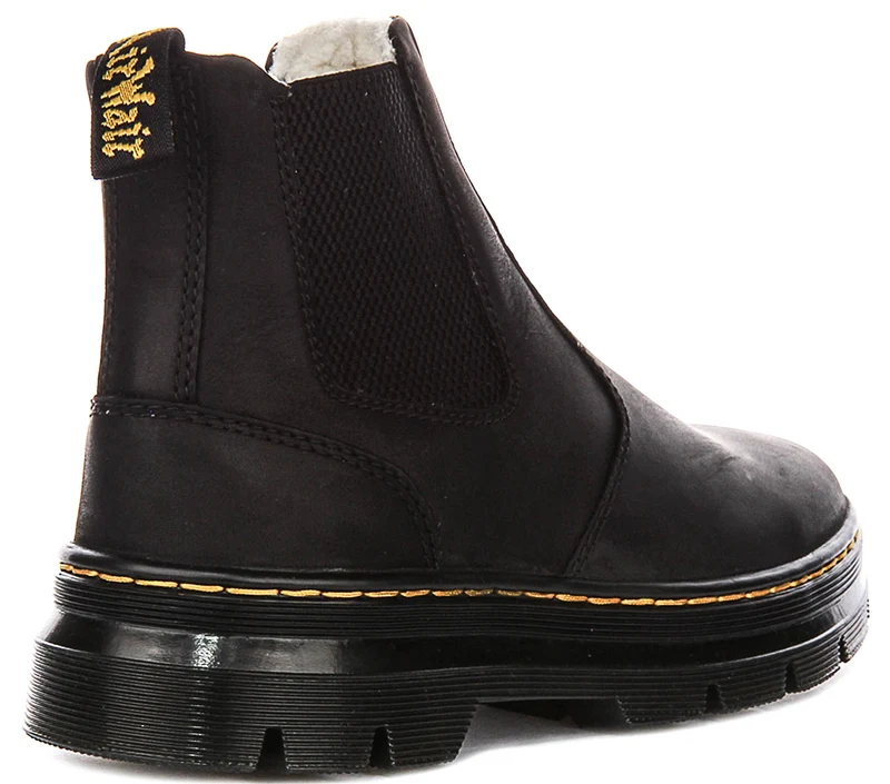 Dr Martens Embury Wool Lined Boots In Black For Women
